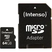 Intenso Micro SDXC 64GB 1 Adapter Class 10