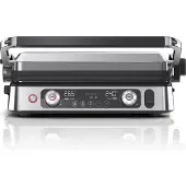 Braun Grill multifonctions - BRAUN - Multi Grill 9 Pro - 2200 W - 3 positions de chauffe - Noir / Acier svart