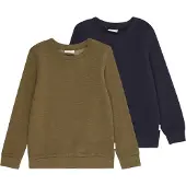 Minymo Sweatshirt marinblå / oliv