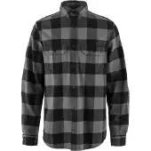 Fjällräven Men's Övik Heavy Flannel Shirt Black-grey
