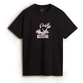 Vans T-shirt 'Down The Rabbit Hole' pastelllila / svart