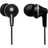 Panasonic RP-HJE125E In Ear hörlurar Sladd Stereo Svart Mobiltelefon