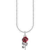 Thomas Sabo True Romance silver cold enamel halsband med ros KE2219-664-10-L45V