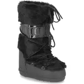 Moon Boot för kvinnor. 80D1408900 Icon Faux Fur Boots svart (42/44), Karta, Ingen, Casual, Snö