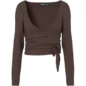 Pieces T-shirt 'PCROYA' brun