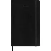 Moleskine Classic Soft 12M veckovis horisontell stor svart 2026