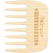 TEK Small Wide-Tooth Comb in Natural Wood