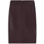BOSS Slim-fit pencil skirt in smooth leather