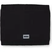 BOSS Kids' snood with rubber logo badge