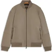 BOSS för män. 50547545 Läderjacka i brun stil (48), Casual, Hud