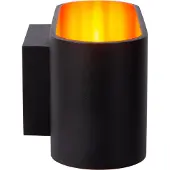 Lucide Vägglampa Xera, dimbar, Svart, Vardagsrum / matsal, Aluminium / grå / zink, Modern, Vägglampa, vägglampa inomhus