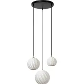 Lucide Hänglampa Bina, dimbar, Vitt / opal, Vardagsrum / matsal, Keramik, Modern, Pendellampa