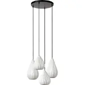 Lucide Hänglampa Cinzia, dimbar, Vitt / opal, Vardagsrum / matsal, Keramik, Modern, Pendellampa