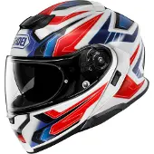 Shoei Neotec 3 Anthem TC-10 Vit/Blå/Röd/Svart S Unisex hvid