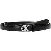 Calvin Klein Full Grain Leather Skinny Logo Belt