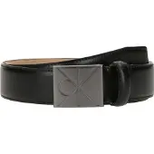 Calvin Klein Emblem Logo Plaque Smooth Belt