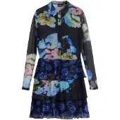 Desigual Skjortklänning blandade färger / svart