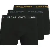Jack & Jones Boxershorts 'JACCONOR' guldgul / rökgrå / svart / vit