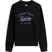 Tommy Hilfiger Svart Bomull Kvinna Sweatshirt