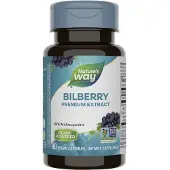 Nature'S Way , Blåbär, Premium Extrakt, 60 vegan kapslar