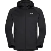 Jack Wolfskin Men's Peak District Hooded Full Zip Black