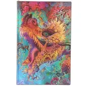 Humming Dragon (Android Jones Collection) Maxi Dot-Grid Softcover Flexi Journal (Elastic Band Closure)