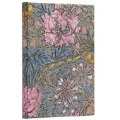 Morris Pink Honeysuckle (William Morris) Midi Lined Hardcover Journal