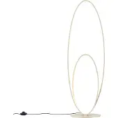 QAZQA Design Golvlampa Beige Inkl. LED 3-stegs Dimbar - Boomerang