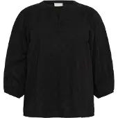 KAFFE CURVE Blus 'KCloulou' svart