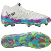 Puma Future 8 Ultimate FG Brilliance - White/Grön/Blå/Lila LIMITED EDITION - Gräs (FG), storlek 45