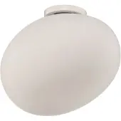Foscarini Design taklampa Gregg media, dimbar, Vitt / opal, Vardagsrum / matsal, Glas, Design, Taklampa