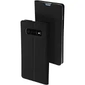 DUX Skin Pro Samsung Galaxy S10 Flipfodral - Svart