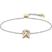 BOSS Three-tone bracelet with knot design