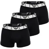 Emporio Armani för män. EM000259_AF14131 Set 3 Boxers Logo EA svart (M), Hemkläder, Bomull