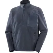 Salomon - Fleece - Pullover Chroma Fleece HZ M Blue Nights för UnisexUll - Storlek S - Marinblå