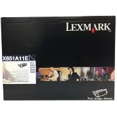 Lexmark X651A11E svart toner (original)