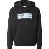 Calvin Klein Jeans Sweatshirt ljusblå / svart