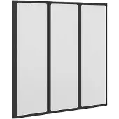 vidaXL Bad- & duschvägg 117x120 cm 3-paneler vikbar
