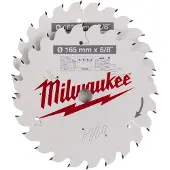 Milwaukee Sågklinga för trä 4932479836; 165x1,6x15,87 mm; Z24; 15°; 2 st.