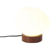 QAZQA Japandi Bordslampa Trä med Opalglas - Sally