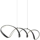 QAZQA Design Taklampa Svart 100cm Inkl. LED 3-stegs Dimbar - Wokkel