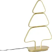 QAZQA Bordslampa julgran i guld inkl. LED - Arbre