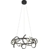 QAZQA Design Taklampa Svart Rund 3-stegs Dimbar - Krisscross