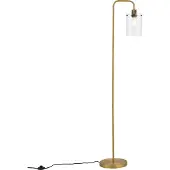 QAZQA Design golvlampa brons med klart glas - Domo