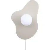 Globen Lighting Vägglampa ILLUSION, Aluminium / grå / zink, Vardagsrum / matsal, Glas, Modern, Vägglampa, vägglampa inomhus
