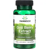 Swanson Health Gojibärsextrakt, 500 mg, 60 kapslar