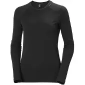 Helly Hansen Lifa Merino Midweight Crew, Dam, Svart