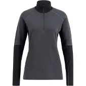 Lundhags Women's Prime Merino Half Zip Charcoal/Black