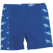 Playshoes Badshorts 'Hai' blå / aqua / vit