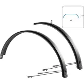 Wag Aluminium Stänkskärmsset Trekking 65 27.5-29´´ X 65 Mm